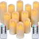 thumbnail image 1 of Popular! Flickering Flameless Candles With Remote Battery Operated Timer LED Candles Outdoor Waterproof Pillar Ivory Candles Light Clearance, 1 of 5