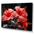 thumbnail image 2 of Designart "Vibrant Hibiscus in Coral" Floral Wall Art Print, 2 of 5