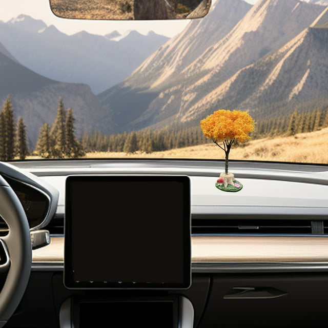Car Center Console Decoration Simulation Flower Tree Accessories Love Tree Cute Car Ornaments Car Center Console Decoration Simulation Flower Tree Accessories Love Tree Cute Car Ornamen