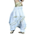 thumbnail image 4 of BellyLady Belly Dance Harem Pants Tribal Baggy Arabic Halloween Pants-White, 4 of 4