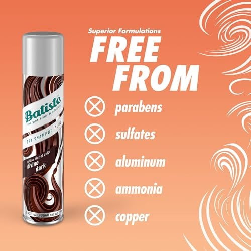 Batiste Dry Shampoo for Dark Hair, 3.81 oz Pack of 2