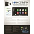 thumbnail image 3 of Soundstream VRCP-65 6.2" CD DVD Bluetooth iPhone Apple Carplay Sirius XM Ready Cache Night Vision Car License Plate Rearview Camera - Silver CAM810S, 3 of 7