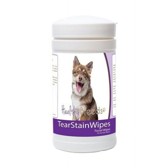 Healthy Breeds 840235172918 Finnish Lapphund Tear Stain Wipes - 70 Count