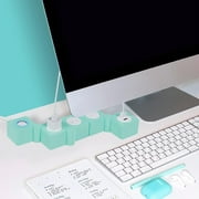 iJoy Power Strip Surge Protector Outlet, Extension Cord, 3 Outlets, 2 USB Ports, 5Ft Cord Mint Green