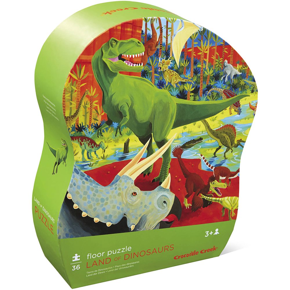 Crocodile Creek Land of Dinosaurs 36Piece Floor Jigsaw Puzzle