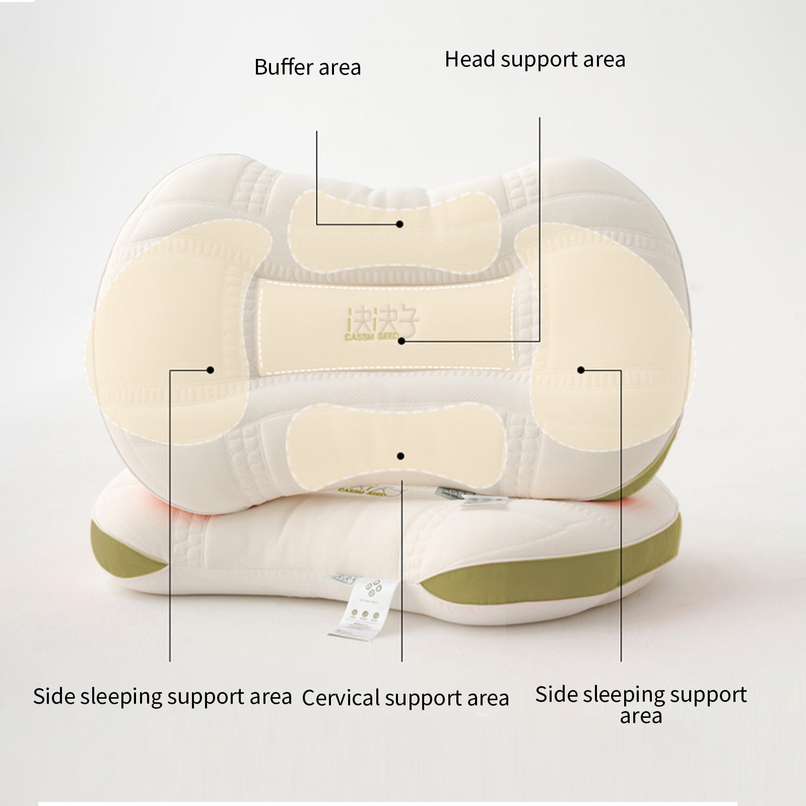 Pillows Standard Size Set of 1 Hotel Collection Bed Pillow for Sleeping Pillows 1 Pack for Back, Stomach or Side Sleepers Soft and Supportive Washable Pillows for Bedroom