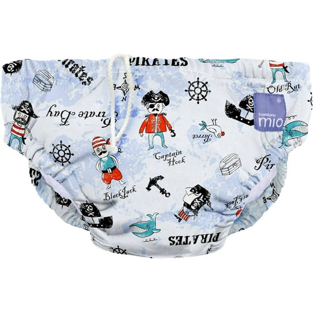 Bambino Mio Reusable Swim Diaper, Pirate Bay, (Choose Your Size