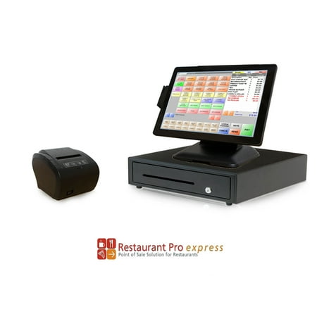 Restaurant Point of Sale System - includes Touchscreen PC, POS Software (RPE), Receipt Printer,  Cash Drawer, and Credit Card Swipe