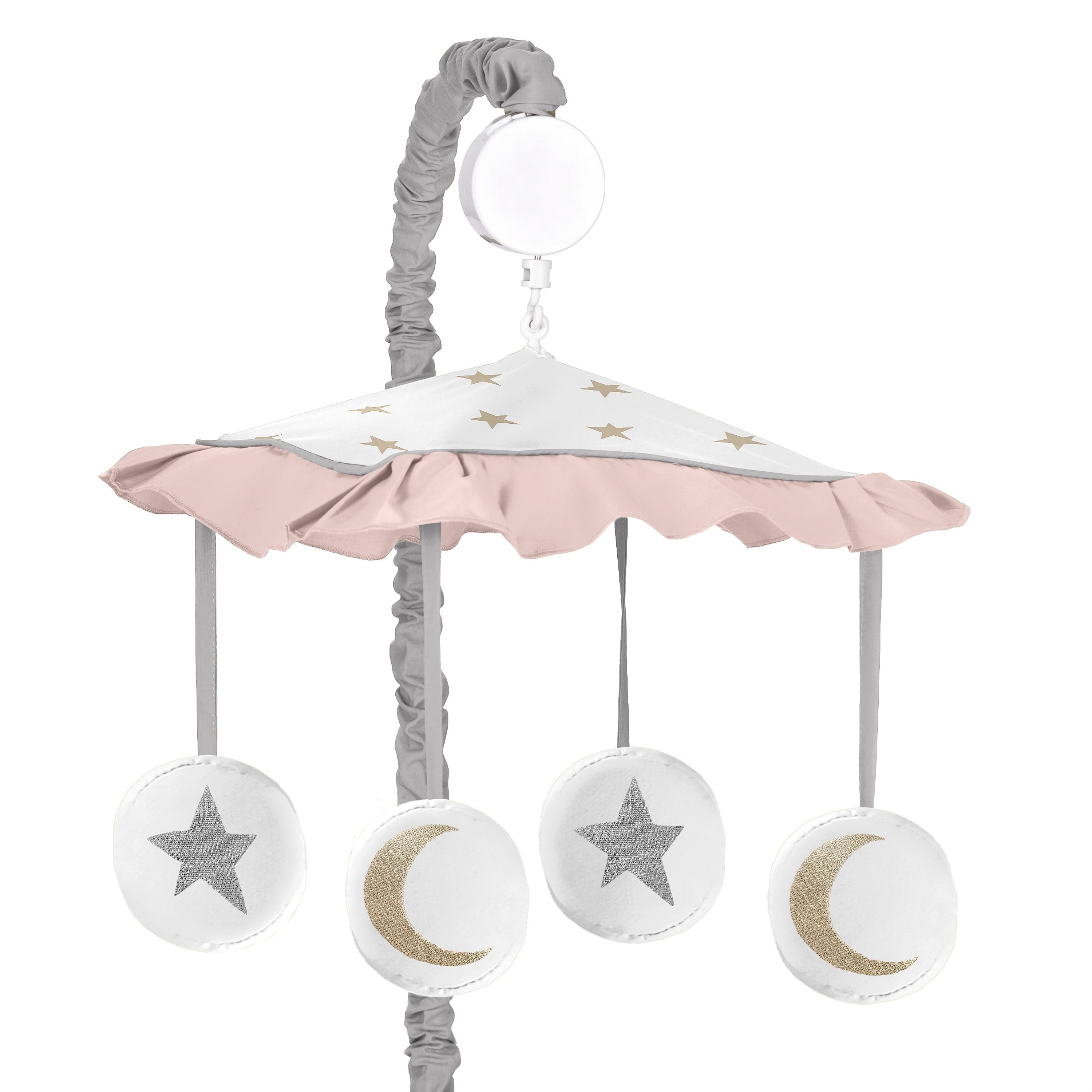 Sweet Jojo Designs Blush Pink Gold Grey And White Star And Moon