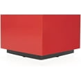 thumbnail image 4 of SONOROUS STB-45 All Glass Cube Side Table / Night Stand - Scarlet Red (Limited Edition), 4 of 6