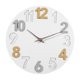 thumbnail image 1 of Reloj de pared moderno de 12 pulgadas, diseño elegante para el hogar Blanco, 1 of 9