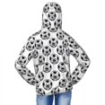 thumbnail image 4 of Cauagu Happy Soccer Print Sun Protection Jacket for Teen,Full-Zipper Long Sleeve Sun Shirts with Pockets UV Hoodie Shirts Outdoor Athletic Jacket-Large, 4 of 7