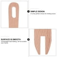 thumbnail image 2 of MasteelfCA 1 Set Hand Loom Stick Wooden Crochet Needle Weaving Comb Shuttles Weaving Stick, 2 of 8