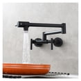 thumbnail image 3 of Brass Pot Filler Faucet 2 Holes Wall Mount Folding Kitchen Faucet Hot And Cold Mixer Faucet 3 Handles Tap ,Easy to Install, 3 of 7