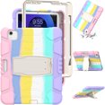 thumbnail image 1 of Adecuado para iPad 7/8/9 Funda de silicona para tableta con soporte para PC de 10,2 pulgadas, carcasa trasera protectora a prueba de caídas (color deslumbrante) Sincero Electrónica, 1 of 4