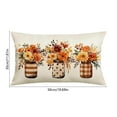 thumbnail image 3 of Funda de almohada de nailon y elastano, decoración navideña, 50 x 30 cm, ideal para el Día de Acción de Gracias, sofá, dormitorio, Halloween, otoño, decoración del hogar, adornos navideños., 3 of 6