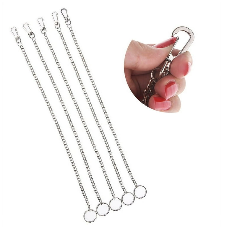 Extra Long Strong Metal Hipster Key Wallet Belt Ring Clip Chain