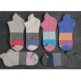 thumbnail image 2 of 6 Pair Bombas Women's Tri-Block Marl Ankle Sock Size Medium, 2 of 2