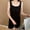 Black, variant on LIZUOJUN Pajama Sets For Women 2 Piece Sleeveless Tank Top And Shorts Set Wide Strap Contrast Binding Soft Breathable Lightweight Loungewear Home Pajamas - L