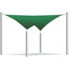 ALEKO Waterproof Sun Shade Sail - Square - 12 x 12 Feet - Green