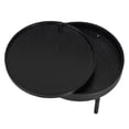 thumbnail image 4 of Round Rotating Top Coffee Table With Hidden Storage Compartment Metal Leg Circle Coffee Table Cocktail Table For Living Room, 4 of 9