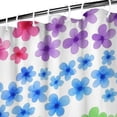 thumbnail image 2 of Pioneer Flower Floral Print Pattern Shower Curtain 84”x72", Bathroom Decorative Shower Curtain Set with 12 Hooks, Waterproof Washable, 2 of 3