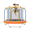 Orange+Metal, variant on DYNALUNE 55" Kids Trampoline with Basketball Hoop, 440lbs High Capacity Indoor & Outdoor Toddler Trampoline with Enclosure