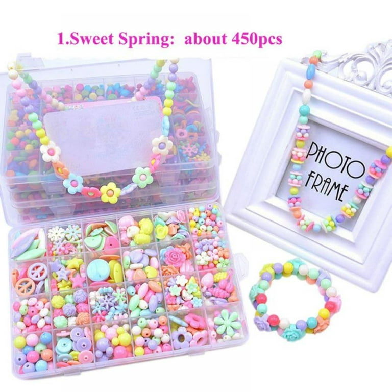 200pcs-500pcs Austria Crystal Beads 4/6/8mm Spacer Glass Beads Jewelry  Making Kits For Kids Girls Bracelet Necklace DIY Kits Set - AliExpress