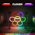 thumbnail image 6 of UPONRAY Flower Desktop Neon Signs, 7.9"*7.9" Dimmable & USB-Powered LED Neon Light, Stylish Desktop decoration for Bed Room, Living Room, Baby's Room, Bar, Party, 6 of 9