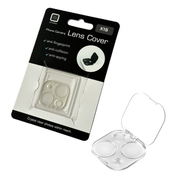 New Plastic Phone Lens Sticker Privacy Protector Protective Camera Lens Cap Back WebCam Cover TRANSPARENT 15/15PLUS