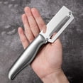 thumbnail image 4 of Cuchillo pelador de caña de azúcar de acero inoxidable – Pelador de frutas y cortador de piña de uso comercial con mango ergonómico para restaurantes y cocinas., 4 of 6