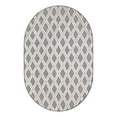thumbnail image 3 of Unique Loom Arlo Collection Area Rug - Derek (4' x 6' Oval Charcoal/Ivory), 3 of 7