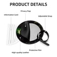 thumbnail image 4 of Saint Patrick's Day 2pcs PU Leather Round Bag Tags Suitcase Handbag Tags with Privacy Cover and Name ID Tag for Travel Luggage, Handbags, Backpacks, School Bags, 4 of 6