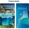 thumbnail image 4 of Hurber Foldable Swimming Pool, Large Non-Inflatable Adults Kids Outdoor Pools, Ice Blue, 113" x 66" x 20", 4 of 6
