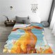 thumbnail image 5 of Fotbe Happy Goat In Meadow Manta de Franela Acolchonada con Estampado, Súper Suave y Esponjosa, Extra Grande para Sofá, Cama, Uso Todo el Año-80"x60", 5 of 7