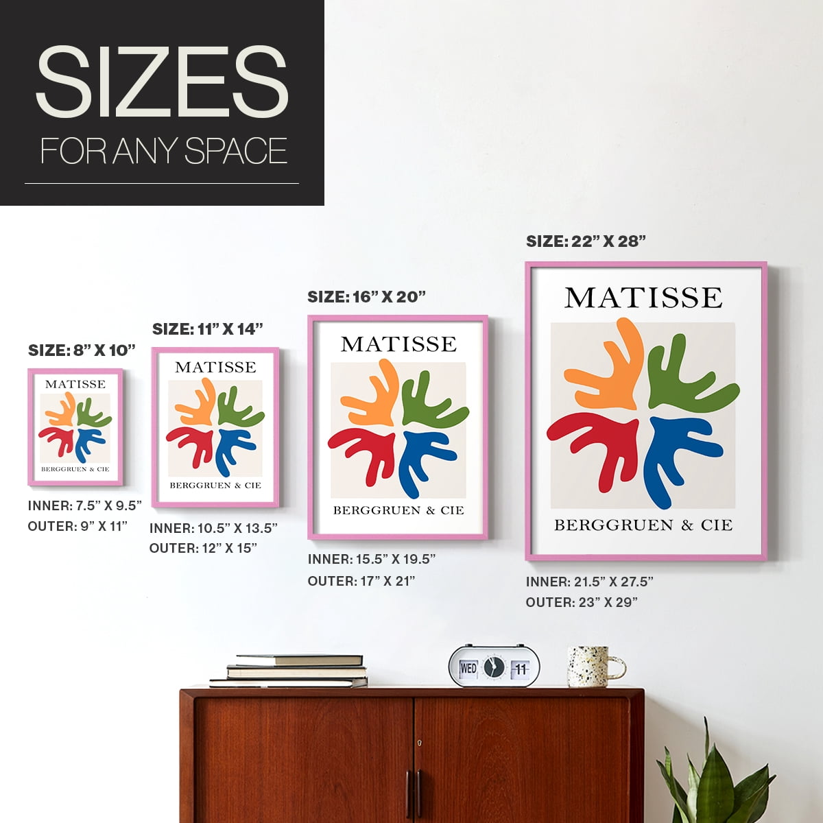 Matisse CCXCI in Solid Wood 11 x 14 Framed Print