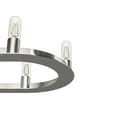 thumbnail image 4 of Hunter - Saddlewood 10-light Brushed Nickel, Extra Large Chandelier, Dimmable, Casual Style, Linear Shaped, for Bedrooms, Dining, Living Rooms - 19028, 4 of 9