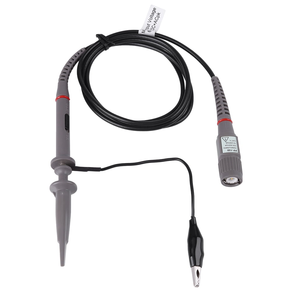 Hantek PP-150 100MHz 1X 10X Test Scope Probes BNC Clip Cable For Oscilloscope 