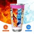 thumbnail image 6 of Saiise Bluey Print Tumbler 20 Oz Stainless Steel Vacuum Insulated with Straw Coffee Cup for Home,Office,Outdoor Works Great for Ice Drinks and Hot Beverage, 6 of 8