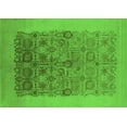 thumbnail image 1 of Ahgly Company Indoor Rectangle Oriental Green Industrial Area Rugs, 2' x 4', 1 of 4