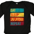 thumbnail image 4 of Inktastic Martial Arts Eat Sleep Ju Jitsu Repeat Boys or Girls Long Sleeve Baby Bodysuit, 4 of 5