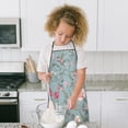 thumbnail image 4 of Pioneer Flower Floral Print Pattern Kids Aprons for Girls and Boys,Adjustable Neck Strap Toddler Aprons for Kids Cooking Baking, 4 of 7