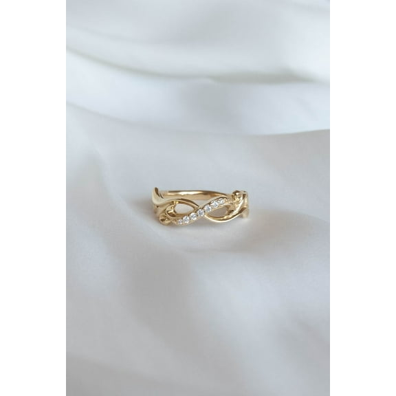 Shree Diamonds 1Ct Round Cut Lab-Created Diamond Women's Engagement Ring, 14K Yellow Gold Plated