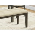 thumbnail image 6 of Xukmct 44" Upholstered Fabric Seat Bench with Wood Frame, Rectangular Dining Bench for Dining Room, Living Room, Cream White, 6 of 11