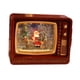 thumbnail image 4 of Bola de nieve navideña con forma de TV, adornos navideños musicales, luces decorativas Santa rojo, 4 of 7