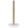thumbnail image 2 of happimess PRH2000D Avery Modern Classic Metal with Non Slip Weighted Marble Base Paper Towel Holder, White/Gold, 2 of 6
