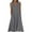 Dark Gray, variant on Summer Linen Dresses for Women Button V Neck Sleeveless Midi Dress Casual Cotton Gauze Shift Dress 2025 with Pockets