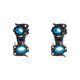 thumbnail image 1 of Yuarrent 360 Rotation Mount Road Bike Flash 22-30mm Headlight Holder Light Azul negro 2piezas, 1 of 1
