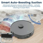AIRROBO T25+ Robot Vacuum & Mops - Self-Empty, 75-Day Hands-Free, 5500Pa Suction, Ultrasonic Carpet Detection, 180min Runtime