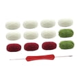 thumbnail image 4 of Kit de ganchillo para manta de flores, accesorios creativos para hacer tú mismo, manualidades tejidas a mano, ganchillo Rosa blanca y roja, 4 of 9
